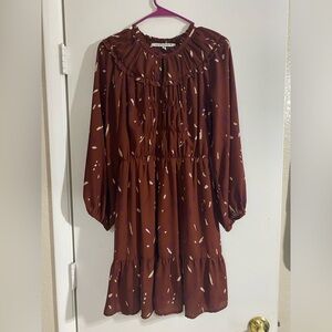 Boho brown dress
